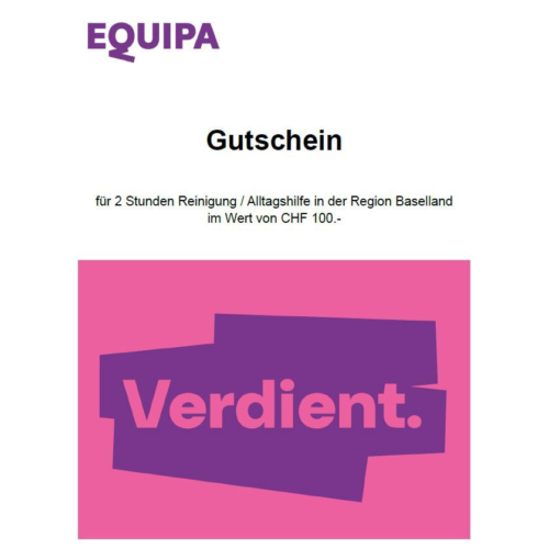 Equipa Gutschein